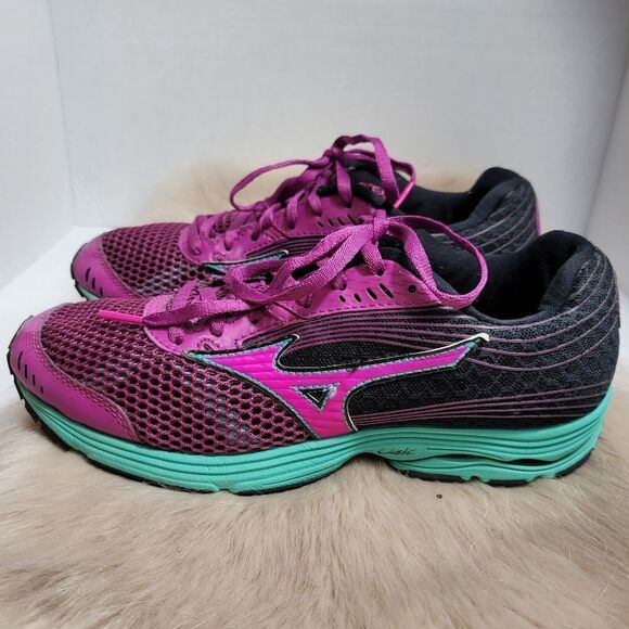 Mizuno Wave Sayonara 3 Women RoundToe Multi Color Running Shoe Size 8. - Picture 4 of 9